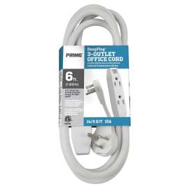 CORD EXT 3-OUTLET SJT 14/3 6FT