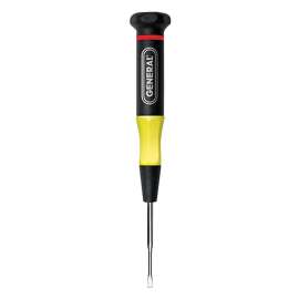 GENERAL 611078 Screwdriver, 5/64 in Drive, Slotted Drive, 4-7/8 in OAL, Cushion-Grip Handle