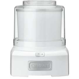 Cuisinart ICE-21 Frozen Yogurt, Ice Cream and Sorbet Maker, 60 V, 120 W, 1-1/2 qt Storage, Plastic