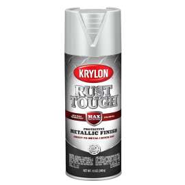Krylon Rust Tough K09232008 Enamel, Metallic, Silver, 12 oz, Can