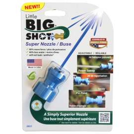 LittleBigShot LBS-151 Adjustable Twist Hose Nozzle, 3/4 in, GHT, Polyketone, Blue