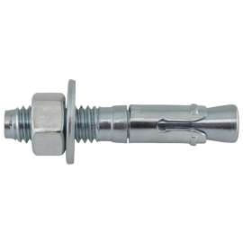 DeWALT Power-Stud 7410SD1 Wedge Anchor, 3/8 in Dia, 2-1/4 in OAL, Carbon Steel, Zinc