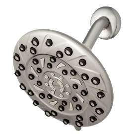 HEAD SHOWER RAIN BRSH NIC 6SPR