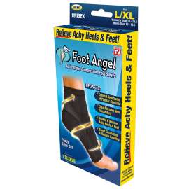 OnTel FASW-MC24/6 Compression Foot Sleeve, S/M, Black