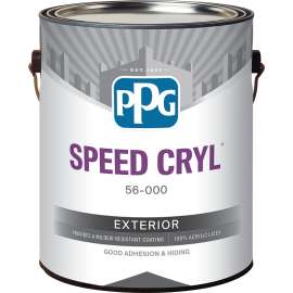 PPG SPEED CRYL 56-410XI 56-410XI-1G Exterior Paint, Satin, 1 gal