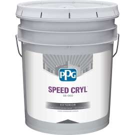 PPG SPEED CRYL 56-410XI 56-440XI-5G Exterior Paint, Satin, 5 gal