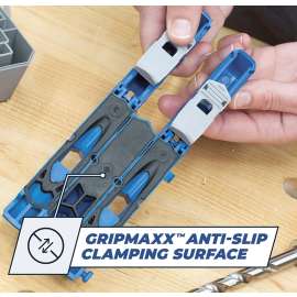 Kreg KPHJ310 Pocket Hole Jig, 1/2 to 1-1/2 in Clamping, 1-Guide Hole, Nylon/Steel/Thermoplastic Elastomer