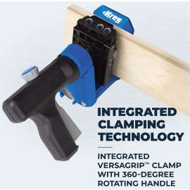 Kreg KPHJ520PRO Pocket Hole Jig, 1/2 to 1-1/2 in Clamping