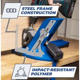 Kreg KPHJ720PRO Pocket Hole Jig, 1/2 to 1-1/2 in Clamping