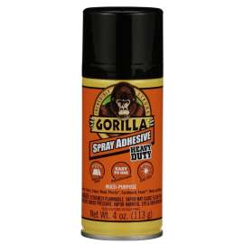 Gorilla 6346502 Spray Adhesive, Clear, 4 oz