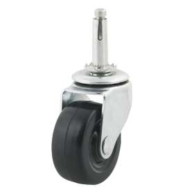 DH CASTERS C-R200S1Z Swivel Caster, 2 in Dia Wheel, 13/16 in W Wheel, Plastic Wheel, White, 77 lb