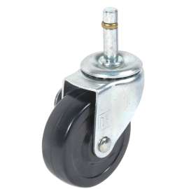 DH CASTERS C-L30GRRS Swivel Caster, 3 in Dia Wheel, 13/16 in W Wheel, Rubber Wheel, 110 lb