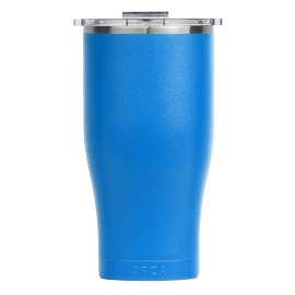 ORCA Chaser Series Tumbler, 27 Oz Capacity, Tail Flip Top Lid, Azure Blue/Clear