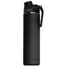 ORCA ORCHYD22BK/BK/BK Hydration Bottle, 22 Oz Capacity, 18/8 Stainless Steel, Black, Powder-Coated