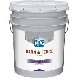 PPG GLBFEX10WH05 Exterior Latex, Flat, White, Liquid, 5 gal
