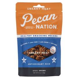 Pecan Nation PNSH4.8.12 Snack, Sneaky Heat Flavor, 4 oz Pouch