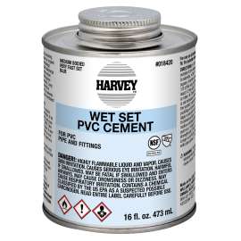 Harvey 018420-12 Solvent Cement, 16 oz Can, Liquid, Blue