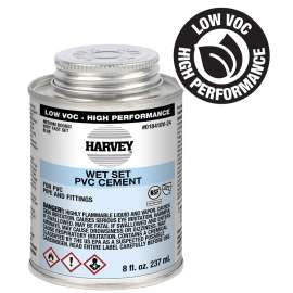 Harvey 018410V-24 Medium-Bodied Fast Set Cement, 8 oz Can, Liquid, Blue