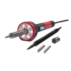 Weller SP25NKUS Corded Soldering Iron Kit, 120 V, Conical Tip, Round Handle, Plastic/Stainless Steel