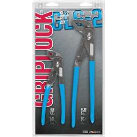CHANNELLOCK GRIPLOCK Series GLS-2 Plier Set, Carbon Steel