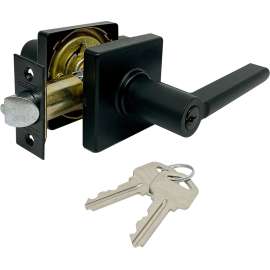 ProSource Entry Lock, Lever, Contemporary, Matte Black