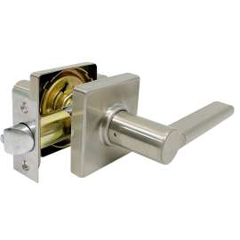 ProSource Passage Lock, Lever, Contemporary, Satin Nickel