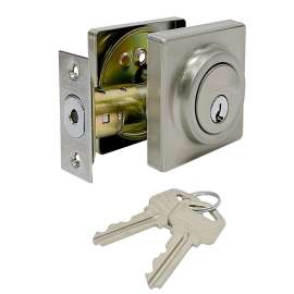 ProSource Deadbolt, Double Cylinder, GD3, Satin Nickel