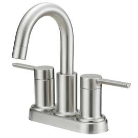 Boston Harbor Lavatory Faucet, Two Handle, 4 in, Brush Nickel