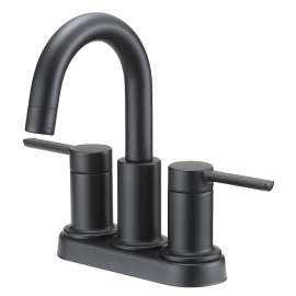 Boston Harbor Lavatory Faucet, Two Handle, 4 in, Matte Black