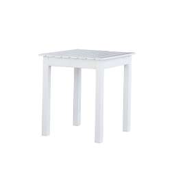 Jack Post KN-2W Side Table, 17-3/4 in OAW, 15-3/4 in OAD, 17-3/4 in OAH, Square, Hardwood Frame, Slatted Wood Tabletop