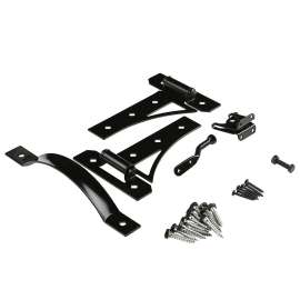 National Hardware N109-314 Cottage Gate Suite Kit, Black, 1-Piece