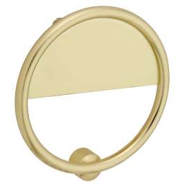 National Hardware Cooper N336-702 Door Knocker, Zinc, Brushed Gold, 7/32 in Mounting Hole