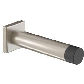 National Hardware Reed N830-527 Door Stop, 1 in Dia Base, 3 in Projection, Aluminum, Satin Nickel