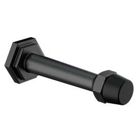 National Hardware Powell N830-530 Door Stop, 31/32 in Dia Base, 3 in Projection, Zinc, Matte