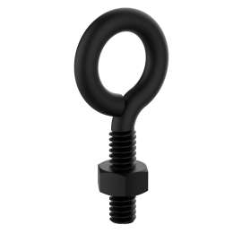 National Hardware N820-095 Eye Bolt, 1/4 in Thread, 80 lb Working Load, Steel, Storm Shine