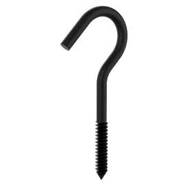 National Hardware N820-102 Screw Hook, 4-1/4 in L, Steel, Storm Shine