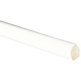 Inteplast Group 107 51070800032 Quarter Round Moulding, 8 ft L, 9/16 in W, Polystyrene, Crystal White