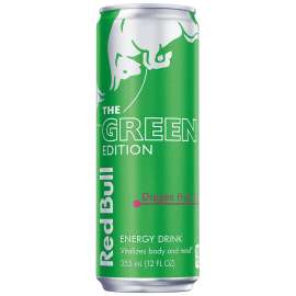 Red Bull Green Edition Series RB234937 Energy Drink, Dragon Fruit Flavor, 12 oz Can