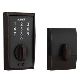 DEADBOLT KEYLESS CENTURY MBLK