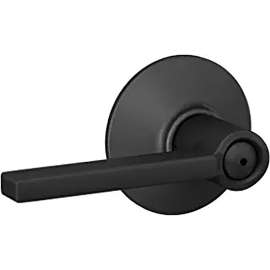 Schlage F Series F40 V LAT 622 COL Privacy Door Lockset with Trim, Pushbutton Lock, Lever Handle, Metal/Zinc