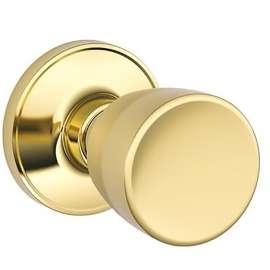 Dexter J Series J10 BYR 605 Door Knob, Metal, Brass, 2-3/8, 2-3/4 in Backset, 1-3/8 to 1-3/4 in Thick Door