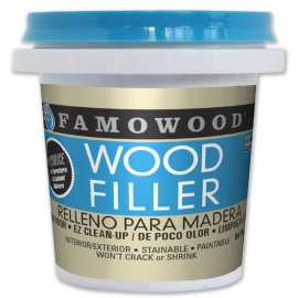 ECLECTIC Famowood 40042142 Wood Filler, Paste, Walnut, 0.25 pt