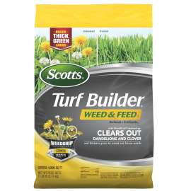 Scotts Turf Builder 25021A Weed and Feed Fertilizer, Granular, 26-0-2 N-P-K Ratio