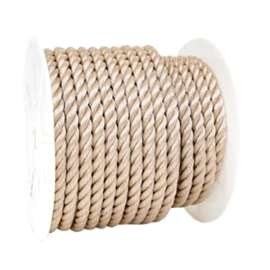 BARON 50120 Rope, 5/8 in Dia, 140 ft L, 700 lb Working Load, Polypropylene, Tan