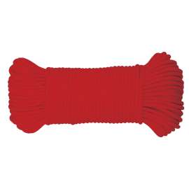 BARON 63017 Cord, 5/32 in Dia, 100 ft L, 110 lb Working Load, Polyester, Red