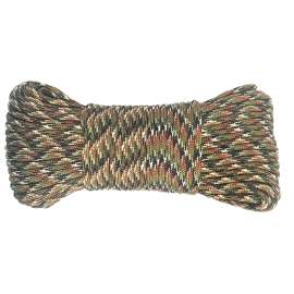 BARON 63715 Cord, 5/32 in Dia, 100 ft L, 110 lb Working Load, Polyester, Camo