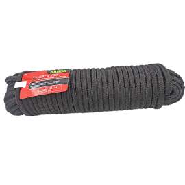 BARON 29878 Rope, 3/8 in Dia, 100 ft L, 133 lb Working Load, Polypropylene, Black