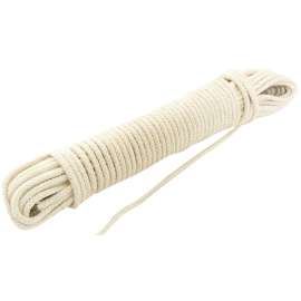 BARON 13681 Rope, 7/32 in Dia, 100 ft L, 11 lb Working Load, Cotton/Poly, Cream