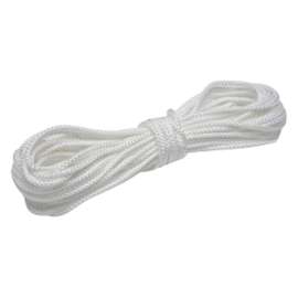 BARON 36361 Rope, 3/16 in Dia, 100 ft L, 83 lb Working Load, Nylon/Poly, White