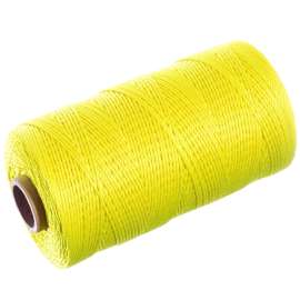 BARON 49411 Twine, #18 Dia, 260 ft L, 13 lb Working Load, Nylon/Poly, Yellow